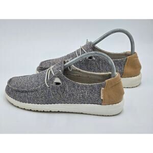 Hey Dude Wendy Women’s Size 7 Mustard Mix Slip On Casual Shoes